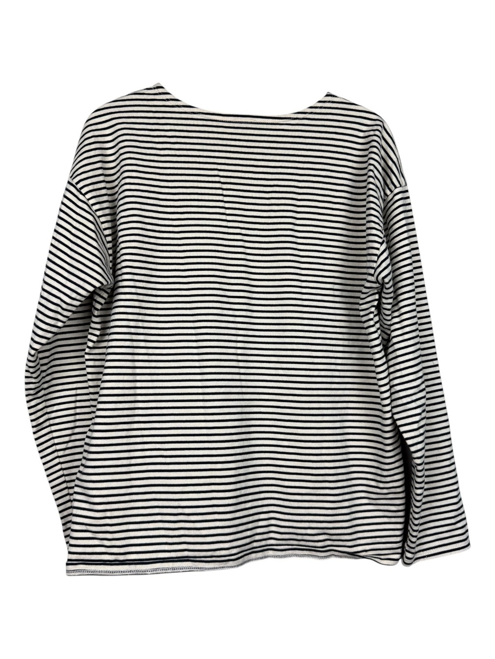 KULE Striped Smiley Face Boxy Long Sleeve Tee - Picture 3 of 5